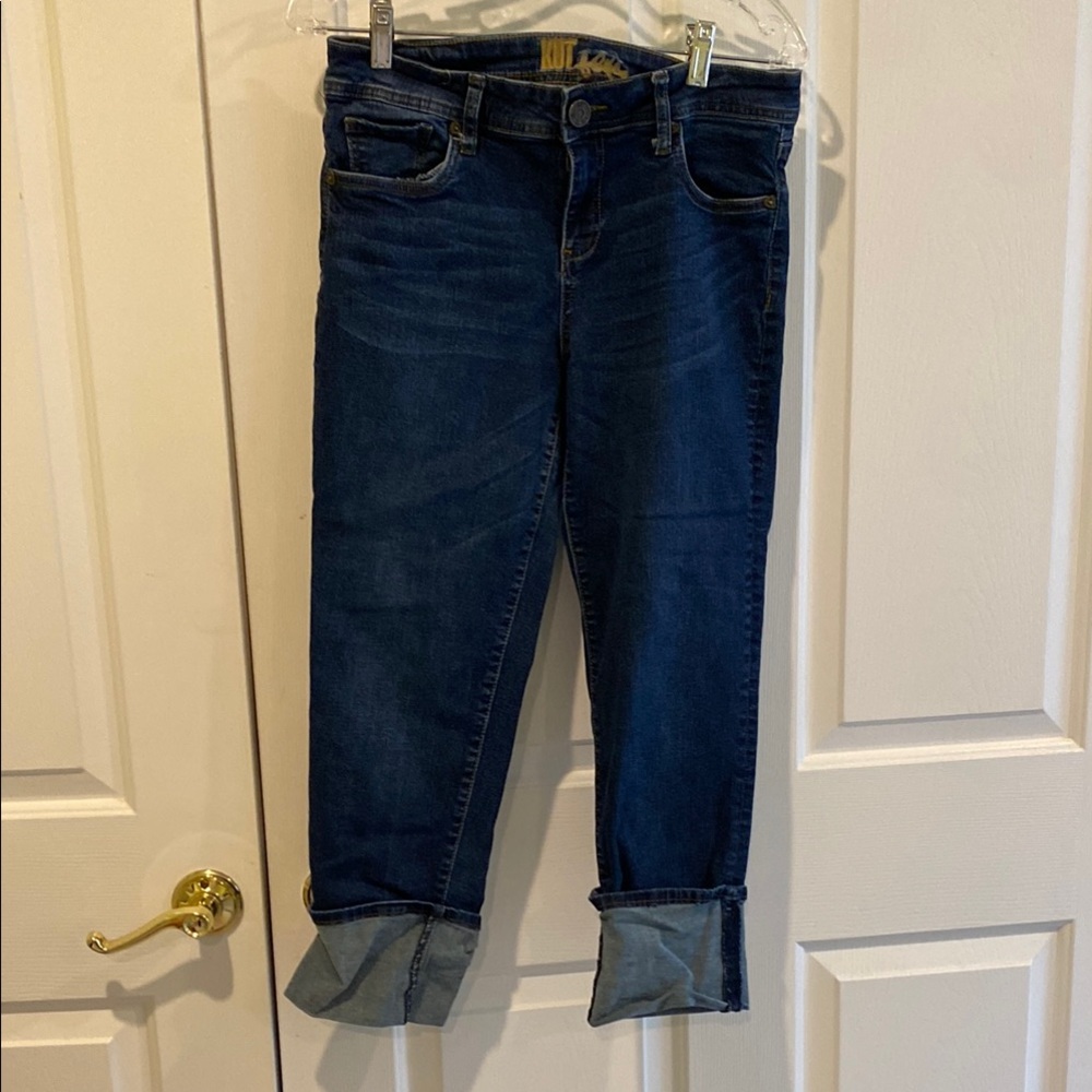 Kut from the Kloth Blue Cropped Ankle Jeans